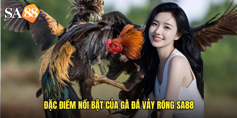 Gà Đá Vảy Rồng sa88: Giống Gà Chiến Huyền Thoại Bất Bại 2 Đặc điểm nổi bật của gà đá vảy rồng sa88